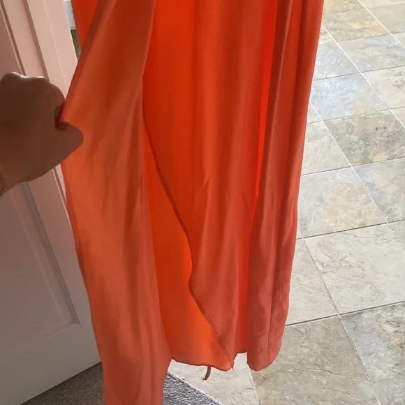 NWT Silk Ali Ro Coral Dress - Picture 6 of 8